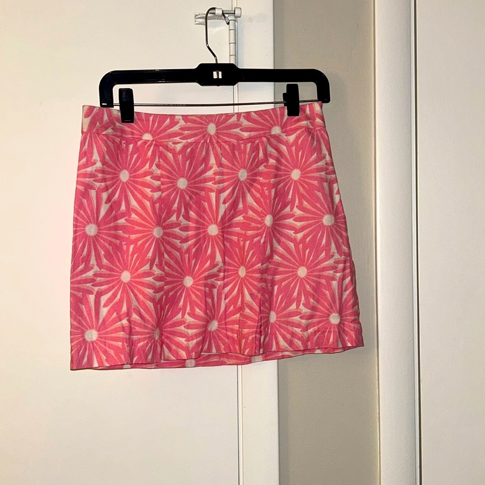 Vineyard Vines Pink Floral Mini Skirt